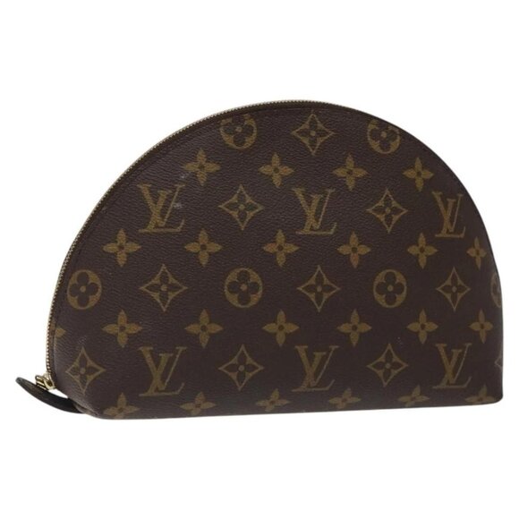 LOUIS VUITTON Monogram Trousse Demi Ronde Cosmetic Pouch - Picture 1 of 15
